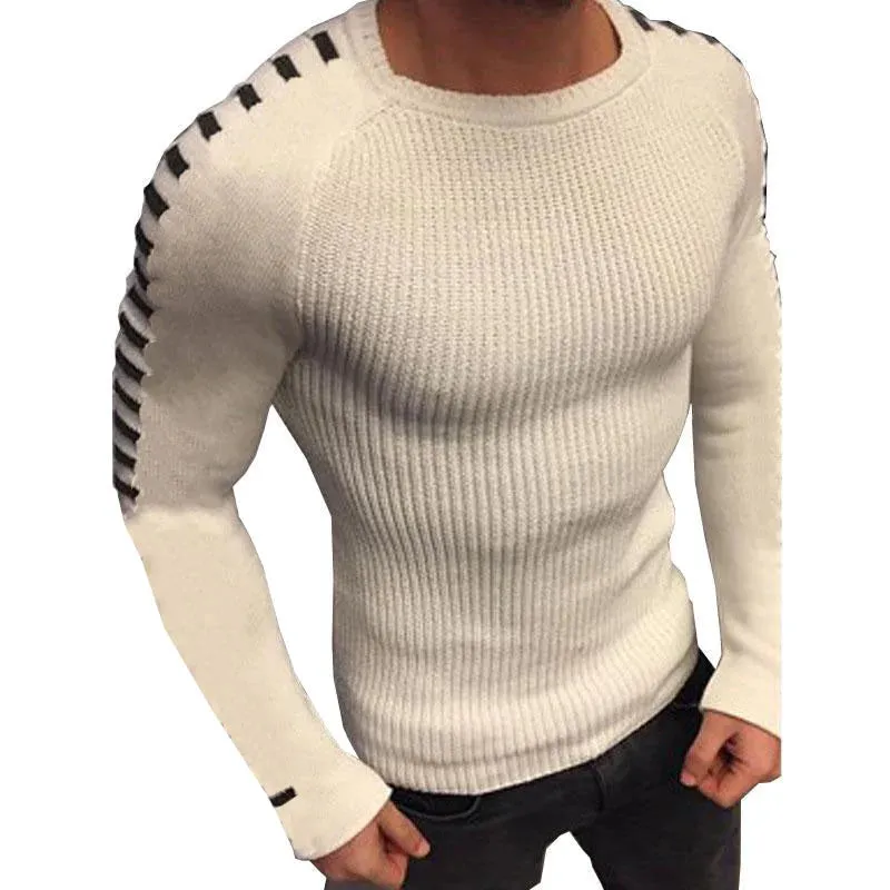 Men's Casual Round Neck Slim Fit Long Sleeve Knit Sweater 40529133M sold by Manly product image thumbnail 4