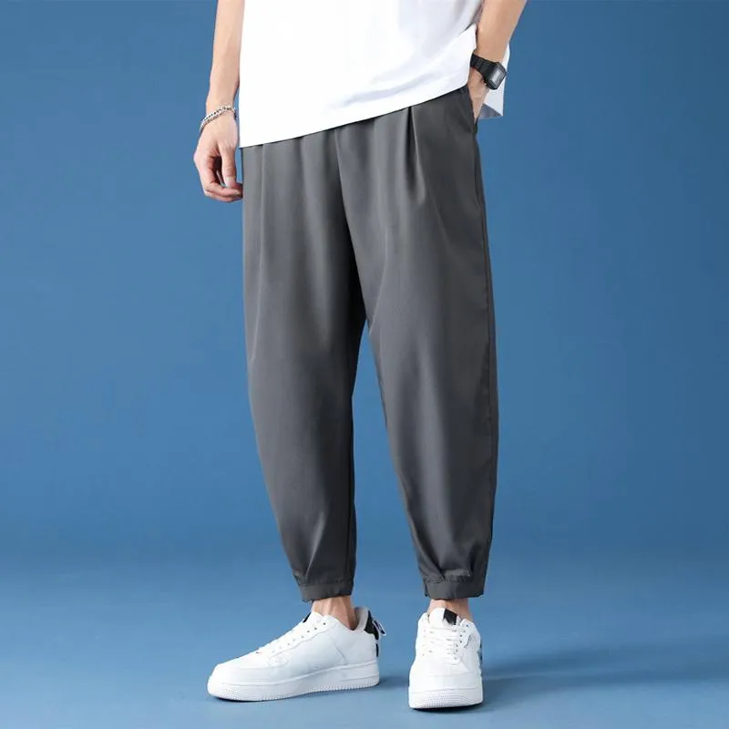 Men's Casual Solid Color Breathable Loose Pants 25230124M sold by Manly product image thumbnail 5