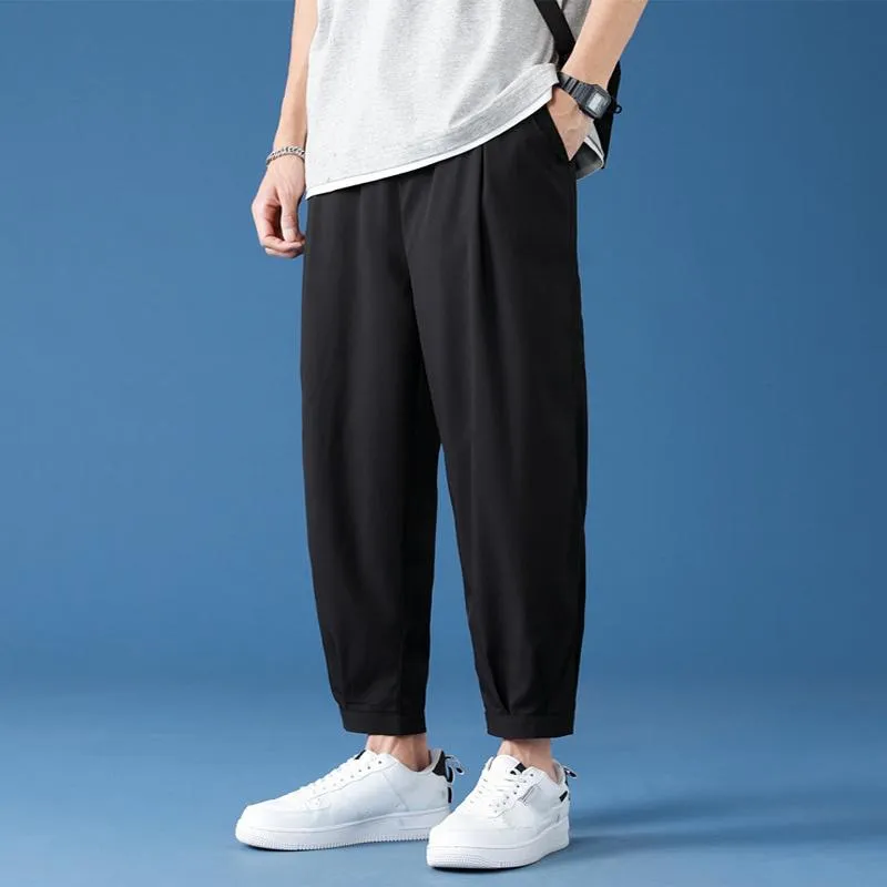 Men's Casual Solid Color Breathable Loose Pants 25230124M sold by Manly product image thumbnail 4