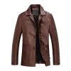 Men's Vintage Cotton Thick Lapel Leather Blazer 79446357M sold by Manly