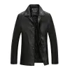 Men's Vintage Cotton Thick Lapel Leather Blazer 79446357M sold by Manly