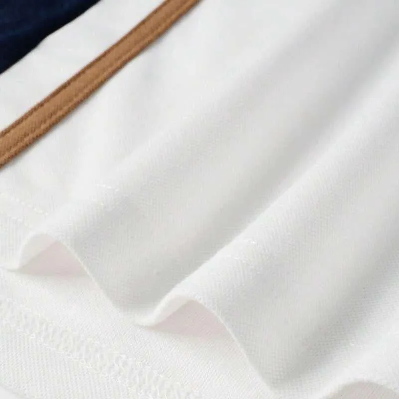 Men's Striped Print Stitching Short-sleeved Lapel Zip POLO Shirt 55227832X sold by Manly product image thumbnail 5