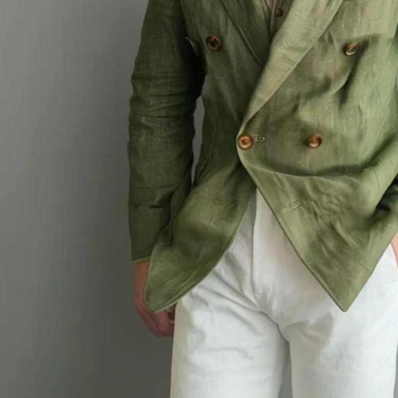 Men's Vintage Solid Double Breasted Blazer 80123925Y sold by Manly product image thumbnail 2