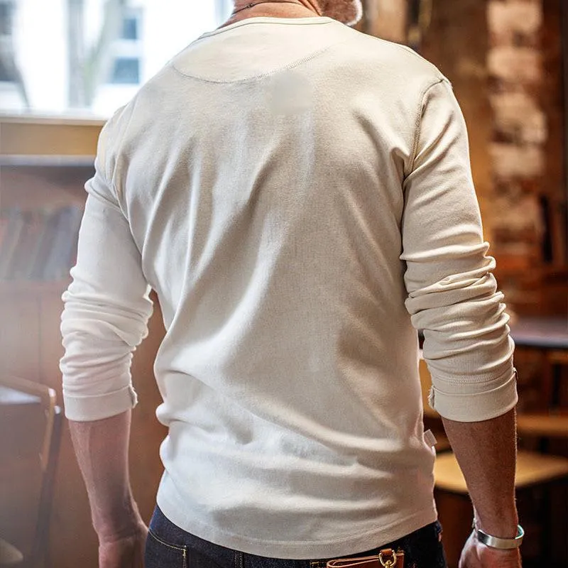 Men's Casual Solid Color Button Henley Neck Long Sleeve T-Shirt 38178771Y sold by Manly product image thumbnail 5