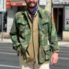 Men's Vintage Camouflage Washed Lapel Jacket 87207818X sold by Manly