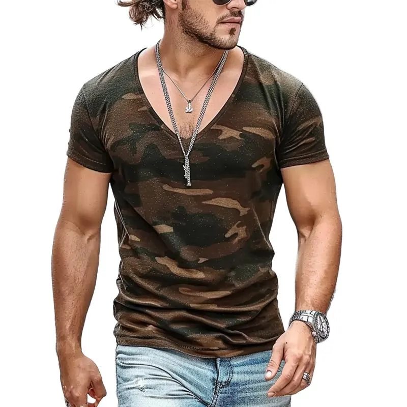 Men's Retro Outdoor Camouflage Short Sleeve T-Shirt 75731751X sold by Manly