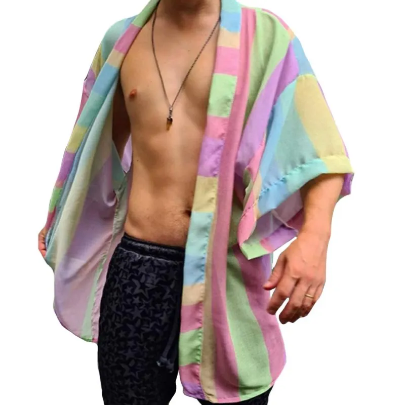 Men's Casual Beach Cardigan Long Shirt 75255555TO sold by Manly