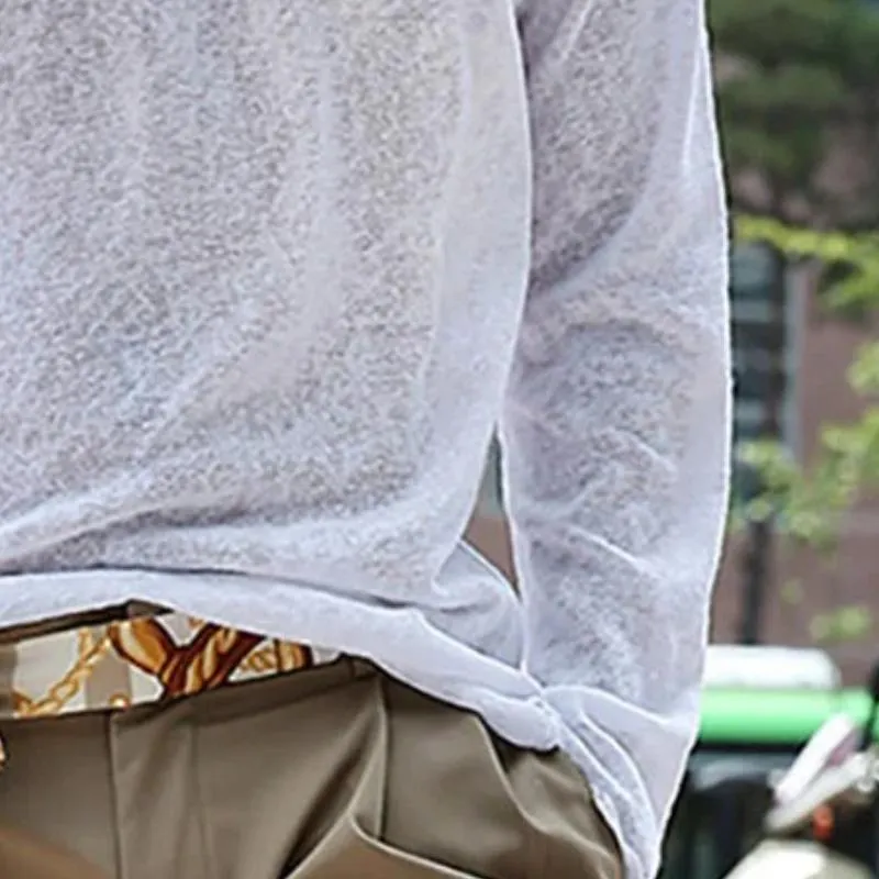 Men's Casual Round Neck Long Sleeve T-shirt 91691185TO sold by Manly product image thumbnail 3