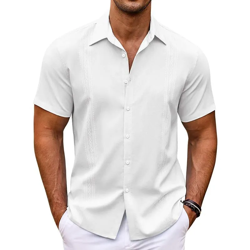 Men's Casual Printed Single Breasted Short Sleeve Shirt 82996209Y sold by Manly product image thumbnail 4