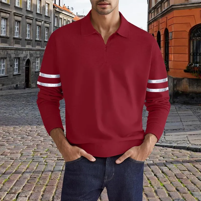Men's Loose Buttoned Casual Lapel Polo Shirt 26409026X sold by Manly product image thumbnail 3