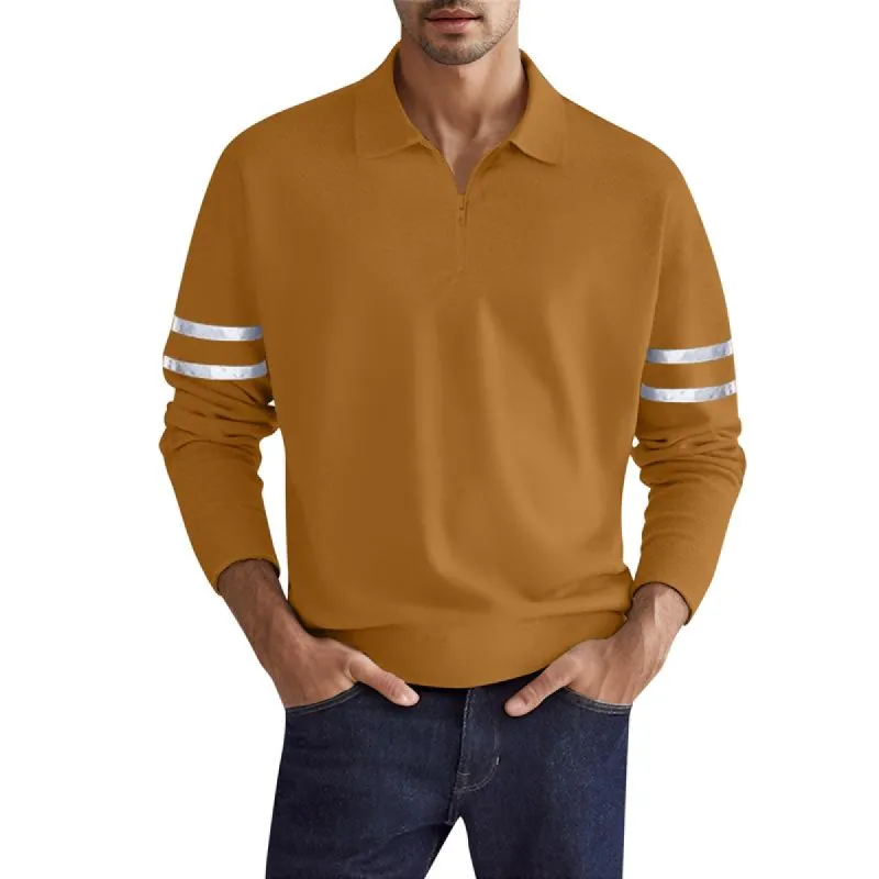 Men's Loose Buttoned Casual Lapel Polo Shirt 26409026X sold by Manly