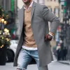 Men's Notch Lapel Single Breasted Mid-length Coat 34864123Z sold by Manly