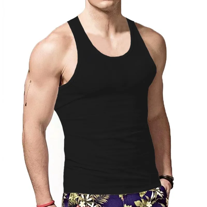 Men's Casual Cotton Blend U-Neck Slim Fit Tank Top 01092527M sold by Manly product image thumbnail 5