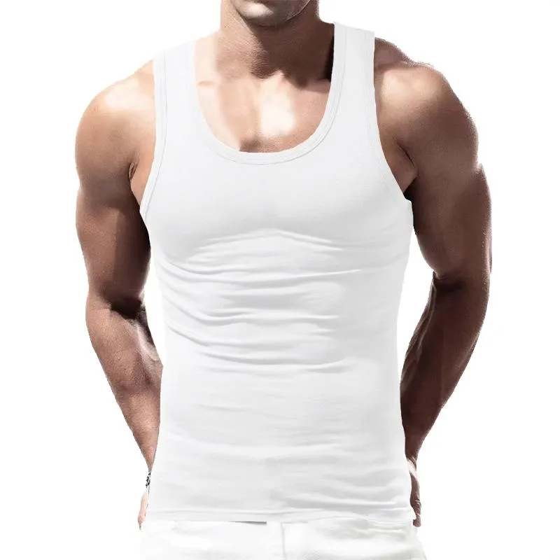 Men's Casual Cotton Blend U-Neck Slim Fit Tank Top 01092527M sold by Manly product image thumbnail 3