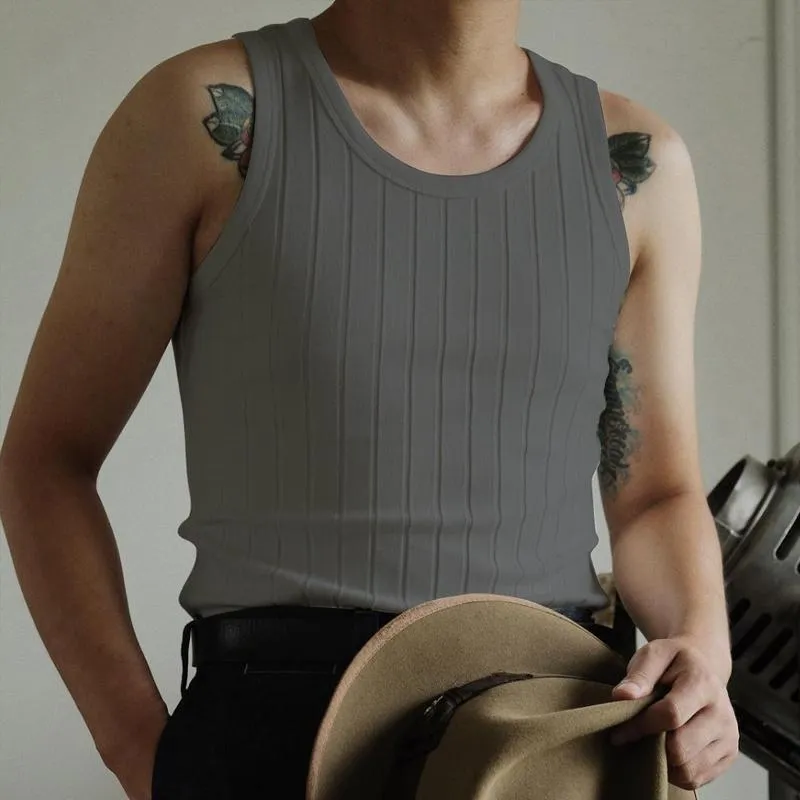 Men's Casual Solid Color Sleeveless Tank Top 46000671Y sold by Manly product image thumbnail 4