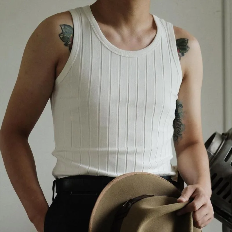 Men's Casual Solid Color Sleeveless Tank Top 46000671Y sold by Manly product image thumbnail 2