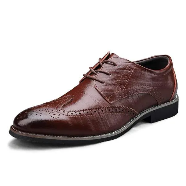 MEN'S BROGUE FORMAL LEATHER SHOES 03039665 sold by Manly