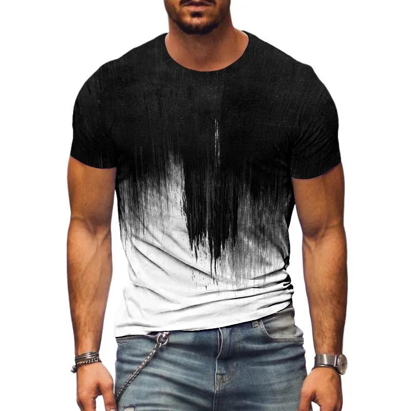 Men's Casual Gradient Colorblock T-shirt 44846525TO sold by Manly