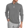 Men's Casual Solid Color Stand Collar Slim Long Sleeve T-Shirt 37768926M sold by Manly
