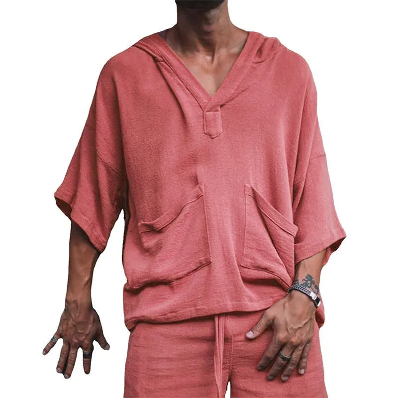 Men's Loose Casual T-Shirt Shorts Set 90959114M sold by Manly product image thumbnail 3