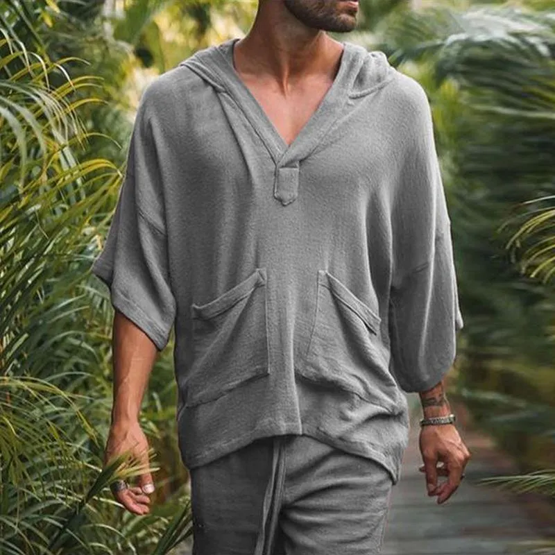 Men's Loose Casual T-Shirt Shorts Set 90959114M sold by Manly product image thumbnail 2