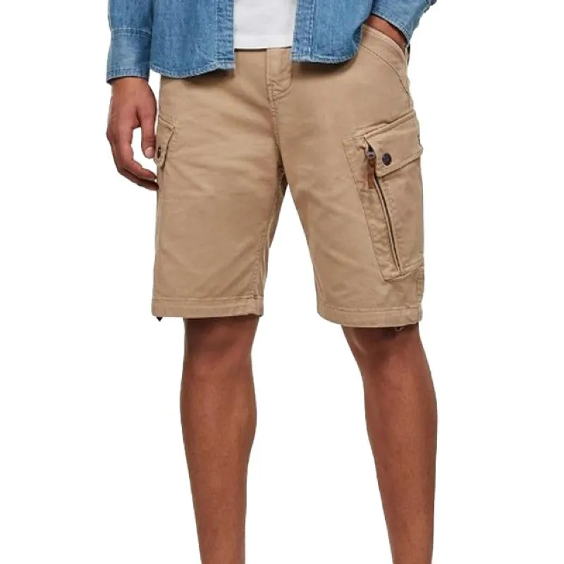 Men's Solid Color Wide Leg Versatile Cargo Shorts 67771297X sold by Manly