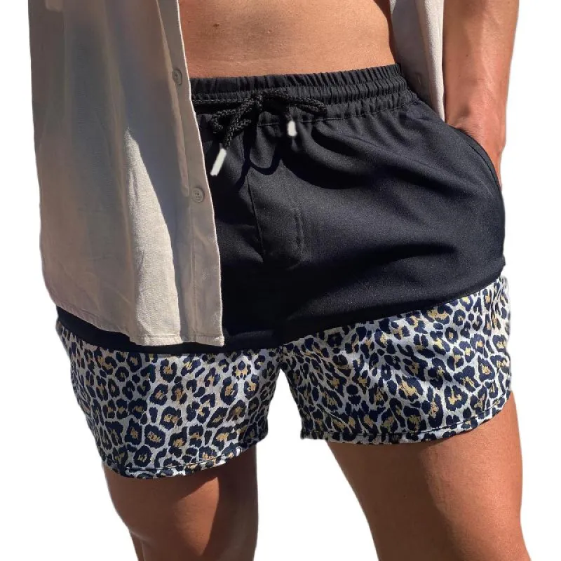 Men's Casual Trendy Beach Drawstring Shorts 19642162TO sold by Manly