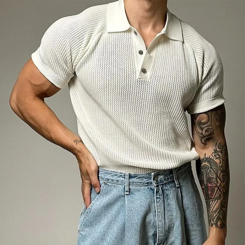 Men's Casual Retro Short-sleeved Polo Shirt 93508195TO sold by Manly product image thumbnail 2