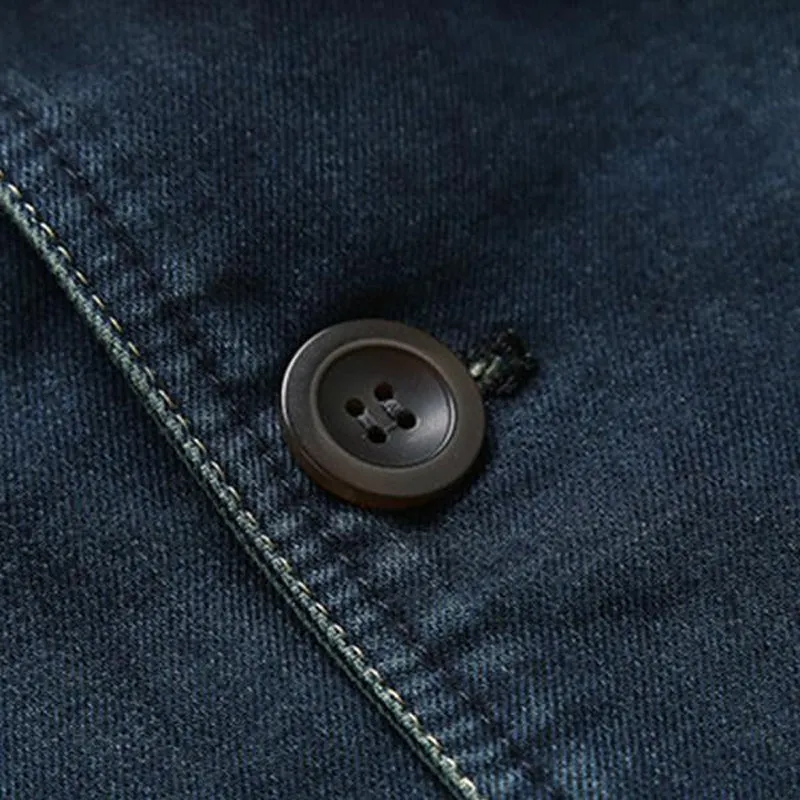 Men's Casual Lapel Denim Single Breasted Blazer 50972865M sold by Manly product image thumbnail 4