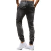 Men's Retro Distressed Drawstring Elastic Waist Casual Jeans 76788800Z sold by Manly