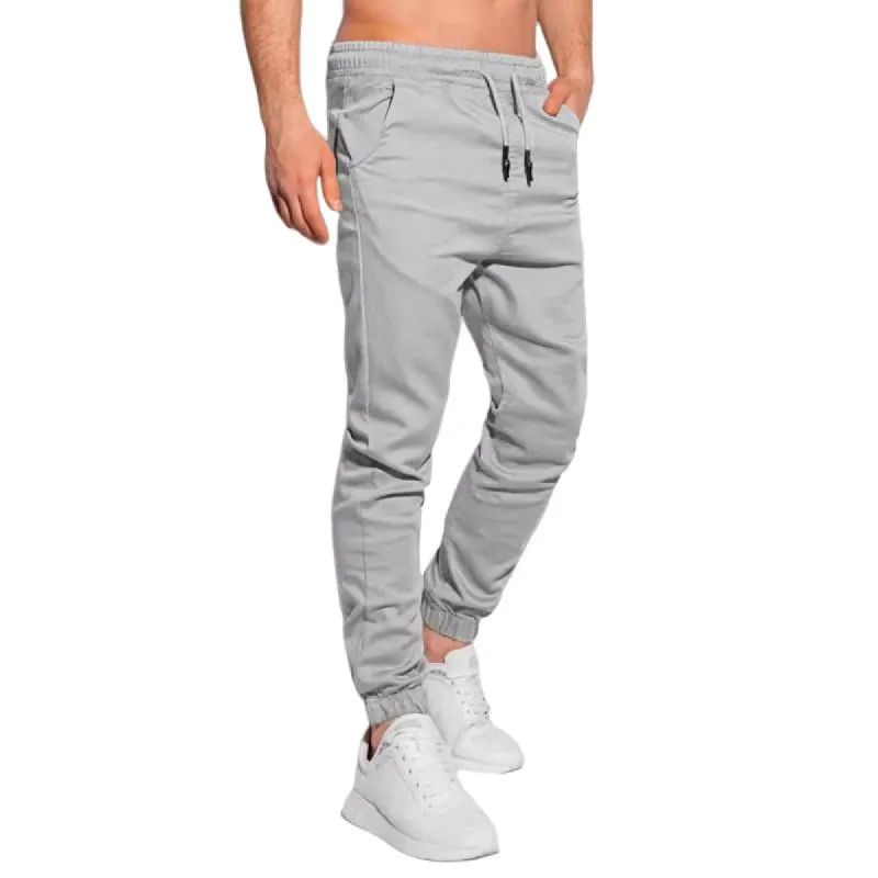 Men's Solid Color Elastic Waist Sports Pants 73165327Z sold by Manly