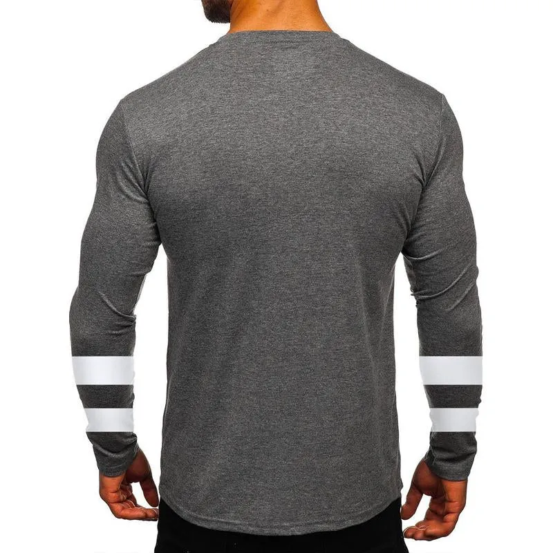 Men's Casual Solid Color Round Neck Long Sleeve T-Shirt 26436981Y sold by Manly product image thumbnail 2