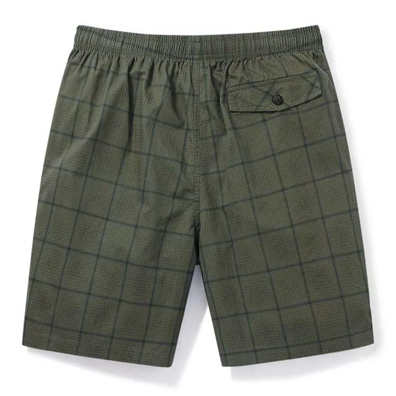 Men's Casual Cotton Plaid Breathable Loose Shorts 37083108M sold by Manly product image thumbnail 2