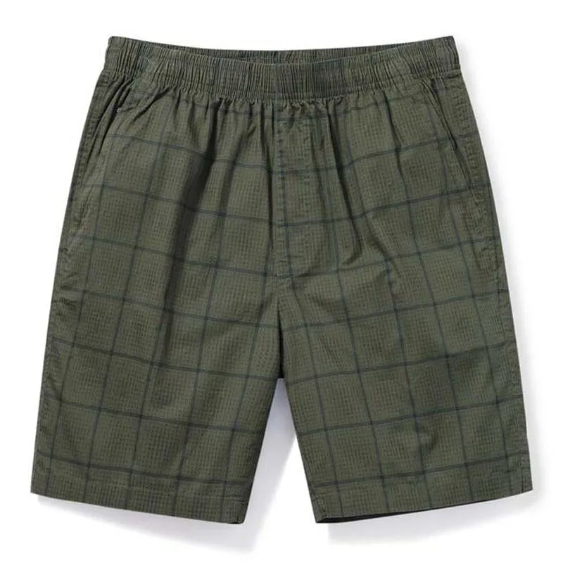 Men's Casual Cotton Plaid Breathable Loose Shorts 37083108M sold by Manly