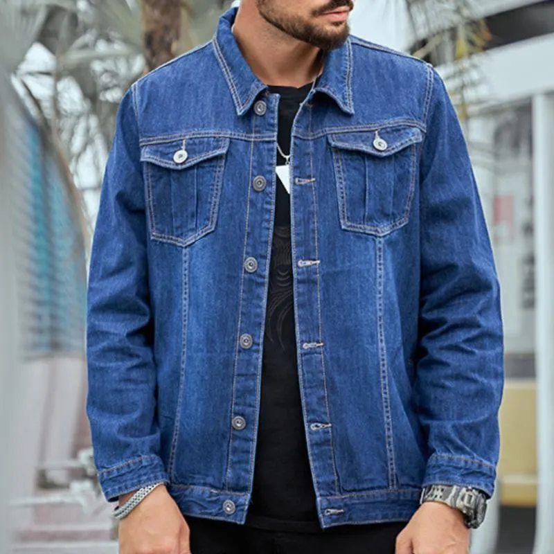 Men's Casual Vintage Denim Pocket Jacket 30744583TO sold by Manly product image thumbnail 2