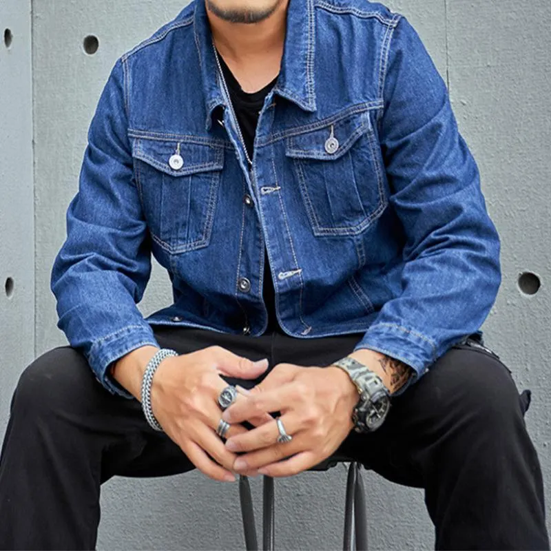 Men's Casual Vintage Denim Pocket Jacket 30744583TO sold by Manly product image thumbnail 3