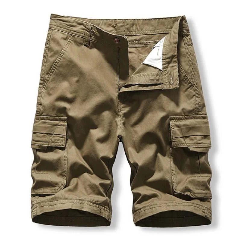 Men's Casual Classic Wash Cotton Multi-Pocket Cargo Shorts 75991789M sold by Manly