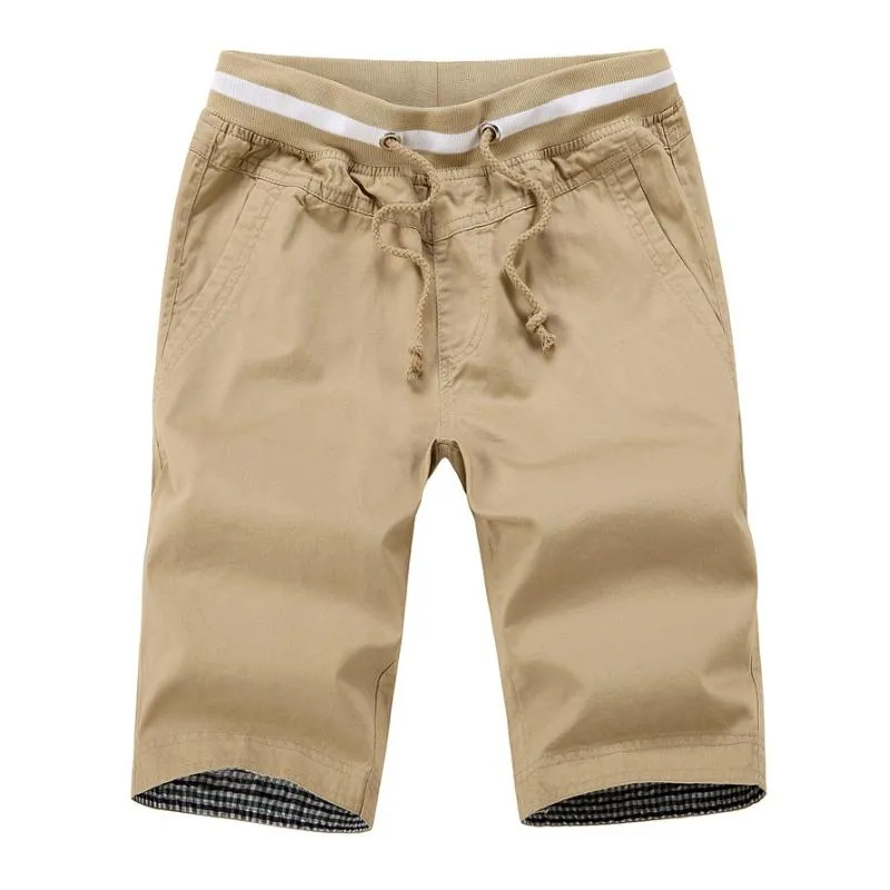 Men's Casual Cotton Elastic Waist Beach Shorts 43848742M sold by Manly