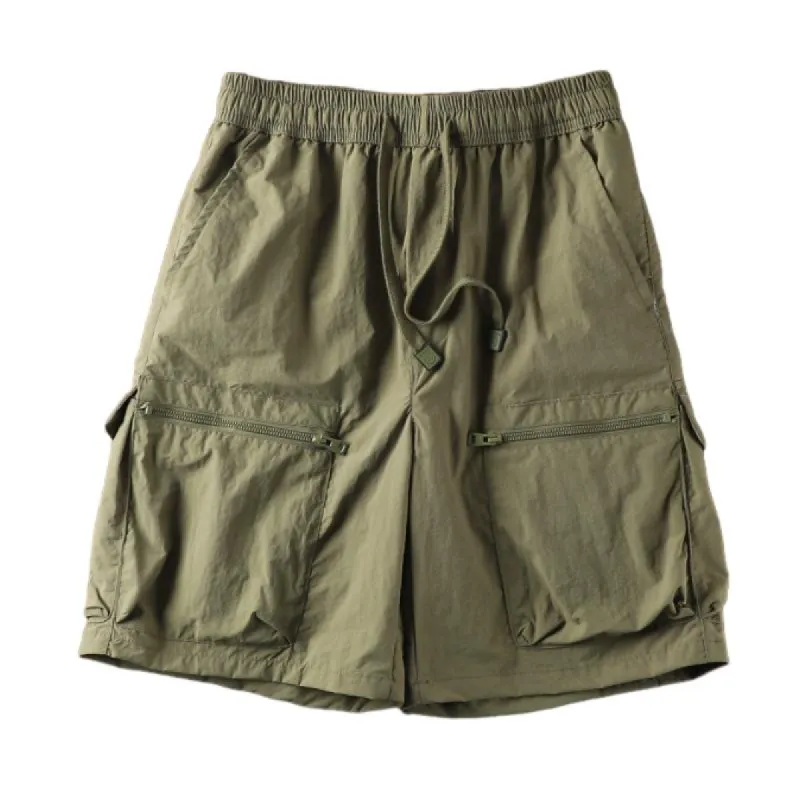 Men's Solid Color Outdoor Breathable Multi-Pocket Cargo Shorts 33804534Y sold by Manly