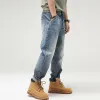 Men's Vintage Loose Denim Straight Leg Jeans 34657185Y sold by Manly