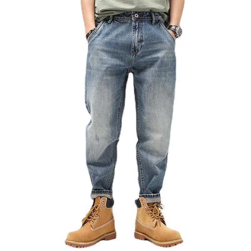 Men's Vintage Loose Denim Straight Leg Jeans 34657185Y sold by Manly