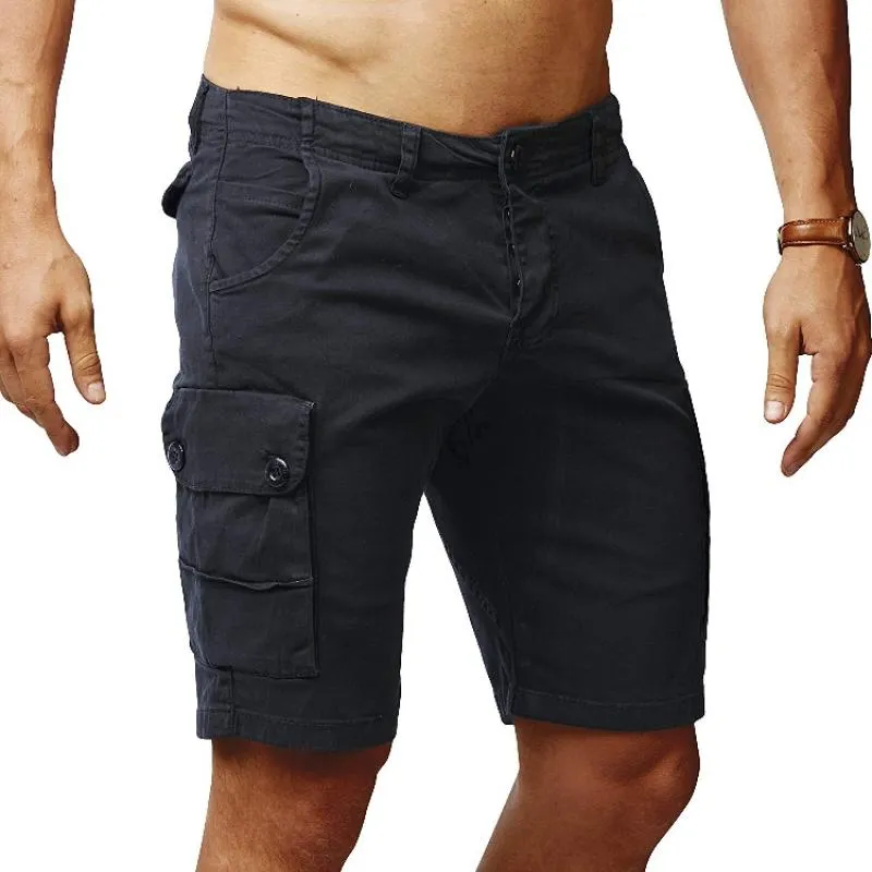 Men's Casual Cotton Multi-Pocket Slim Fit Cargo Shorts 86419485M sold by Manly product image thumbnail 5