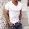 Men's Casual V-neck Breathable T-shirt 09331232M sold by Manly