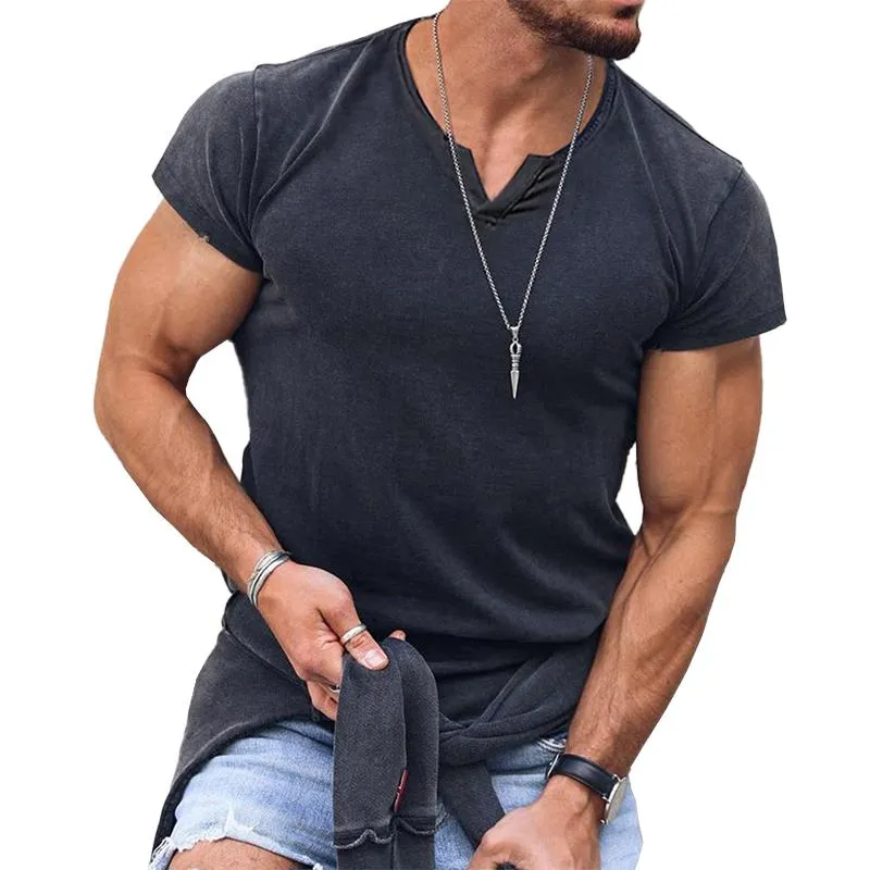 Men's Casual V-neck Breathable T-shirt 09331232M sold by Manly