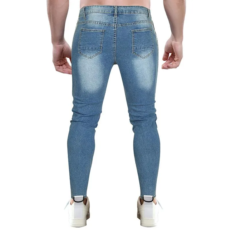 Men's Retro Distressed Brushed Ripped Casual Jeans 59644811Z sold by Manly product image thumbnail 2