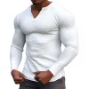 Men's Casual Solid Color Waffle Long Sleeved T-Shirt 89772917Y sold by Manly