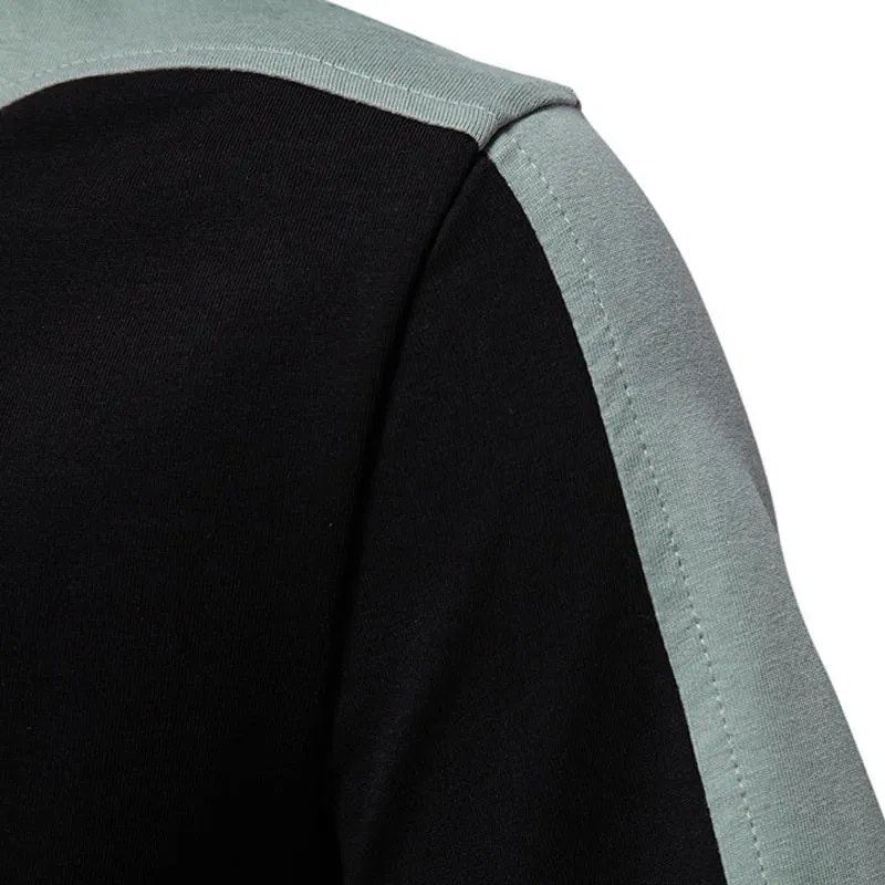 Men's Cotton Colorblock Round Neck Short Sleeve Casual T-shirt 47282009Z sold by Manly product image thumbnail 5