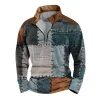 Men's Half-zip Loose Stand Collar Sweatshirt 83435591X sold by Manly