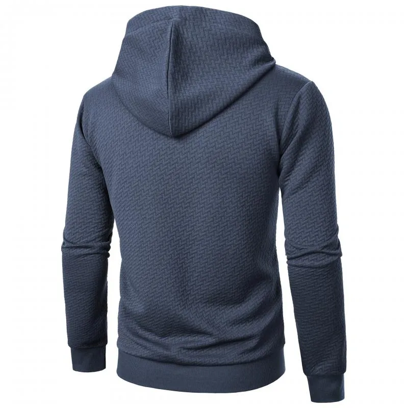 Men's Solid Color Jacquard Sports Hoodie 37775895Y sold by Manly product image thumbnail 3