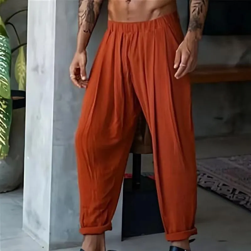 Men's Casual Solid Color Elastic Waist Straight Leg Pants 04991916Y sold by Manly product image thumbnail 4